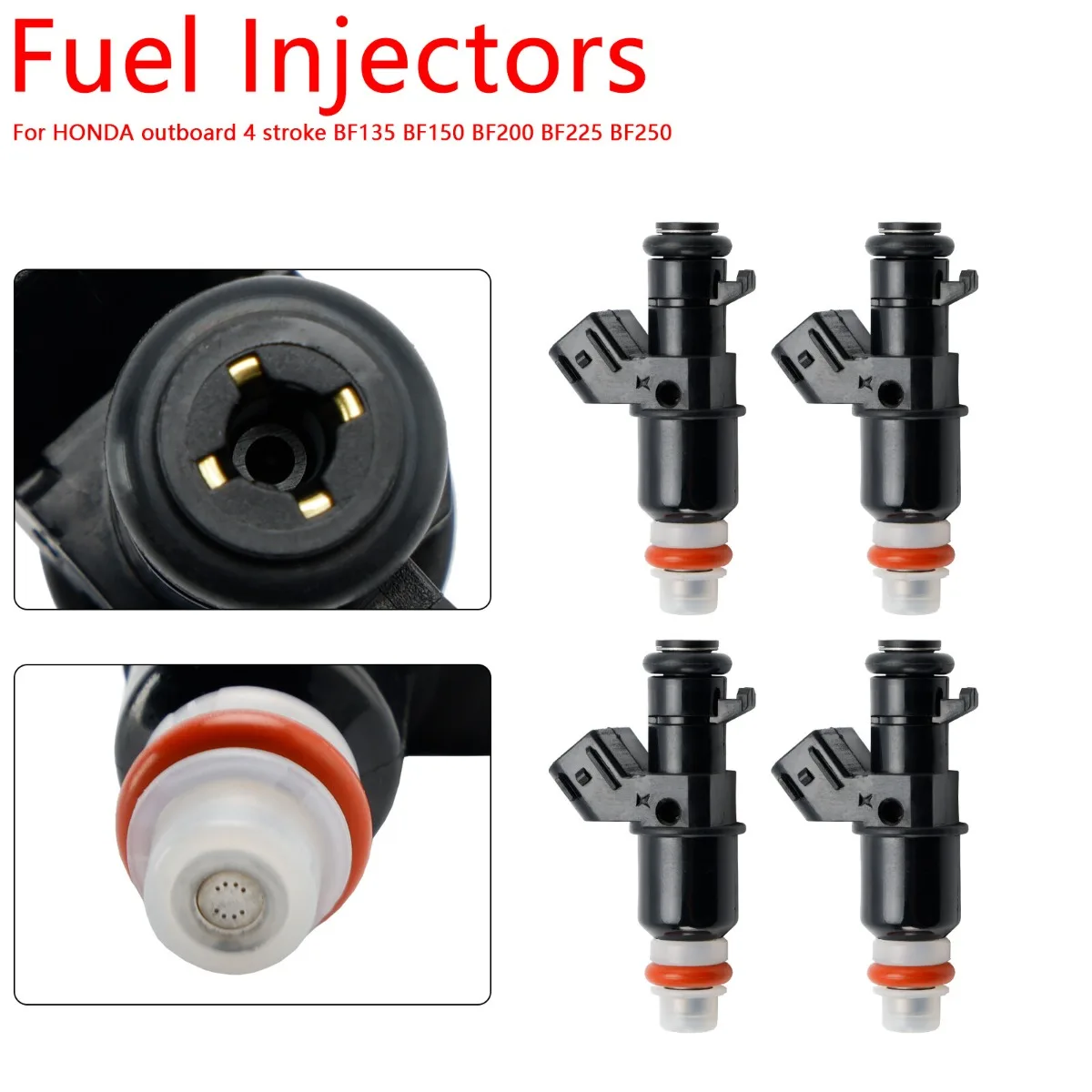 

4PCS 16450-ZY6-003 Fuel Injectors Replacement Accessories For Honda 115hp 135hp 150hp BF200 BF225 BF250