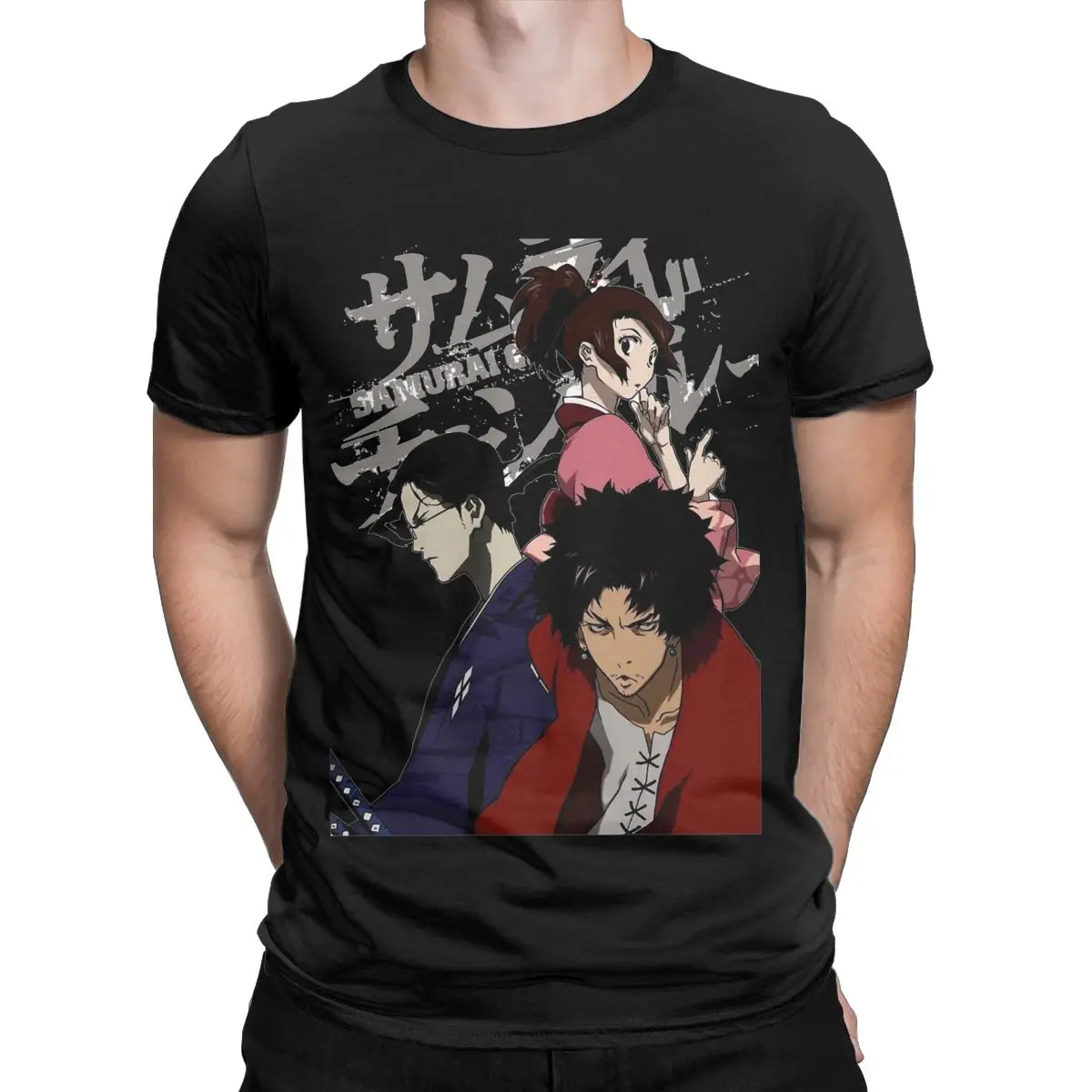 Men's Samurai Champloo Ronin T Shirt 100% Cotton Tops Fashion Short Sleeve O Neck Tees Gift Idea T-Shirt