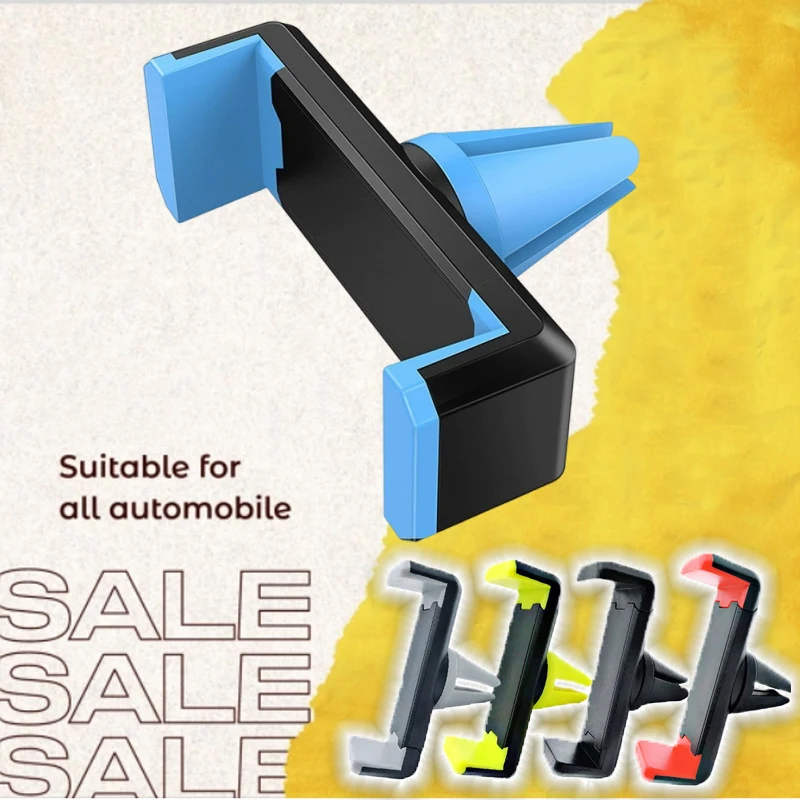 

Universal Mini Car Air Vent Phone Holder Multi-functional Snap-on Navigation Lazy Holder Easy-to-install Car Accessories