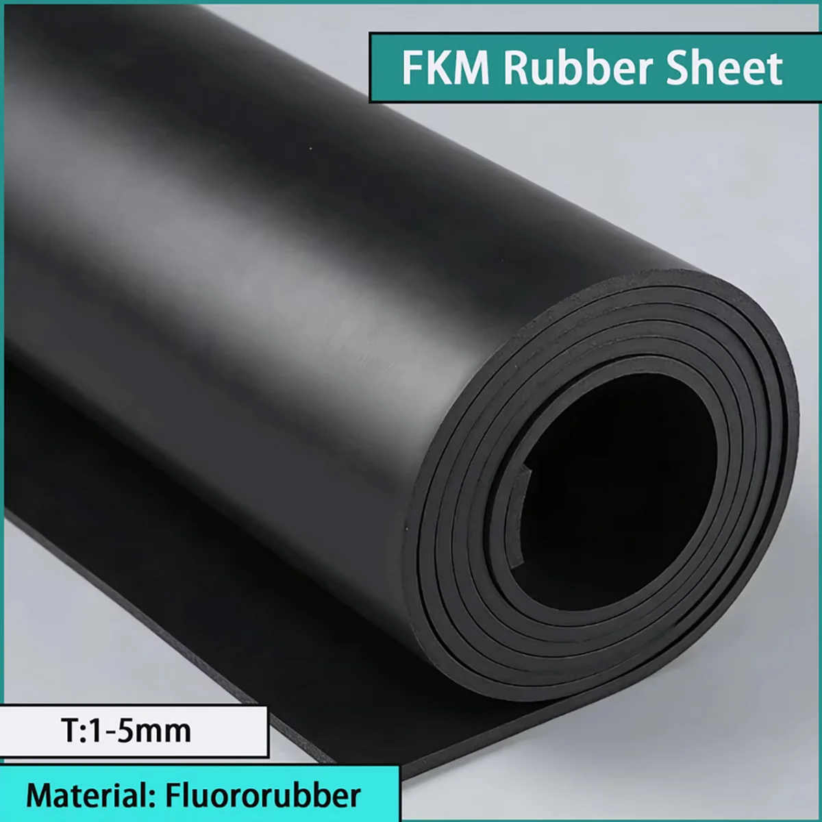 FKM rubber sheet, fluororubber, resistant to oil, heat, corrosion, acid, alkali