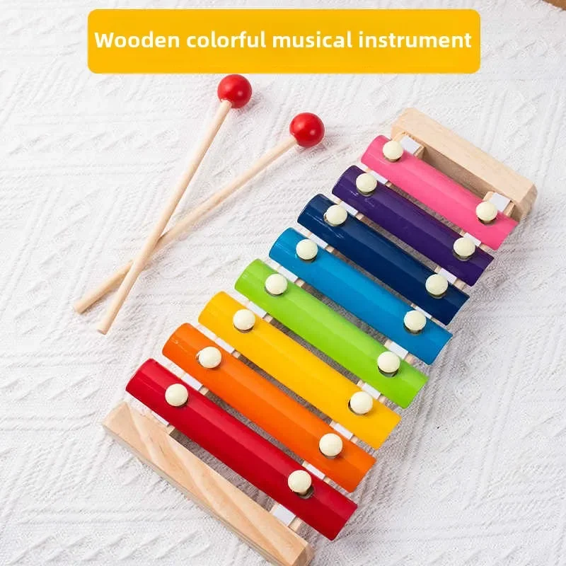 Achttonige piano kindermuziekinstrument muziekspeelgoed baby percussie-instrument xylofoon