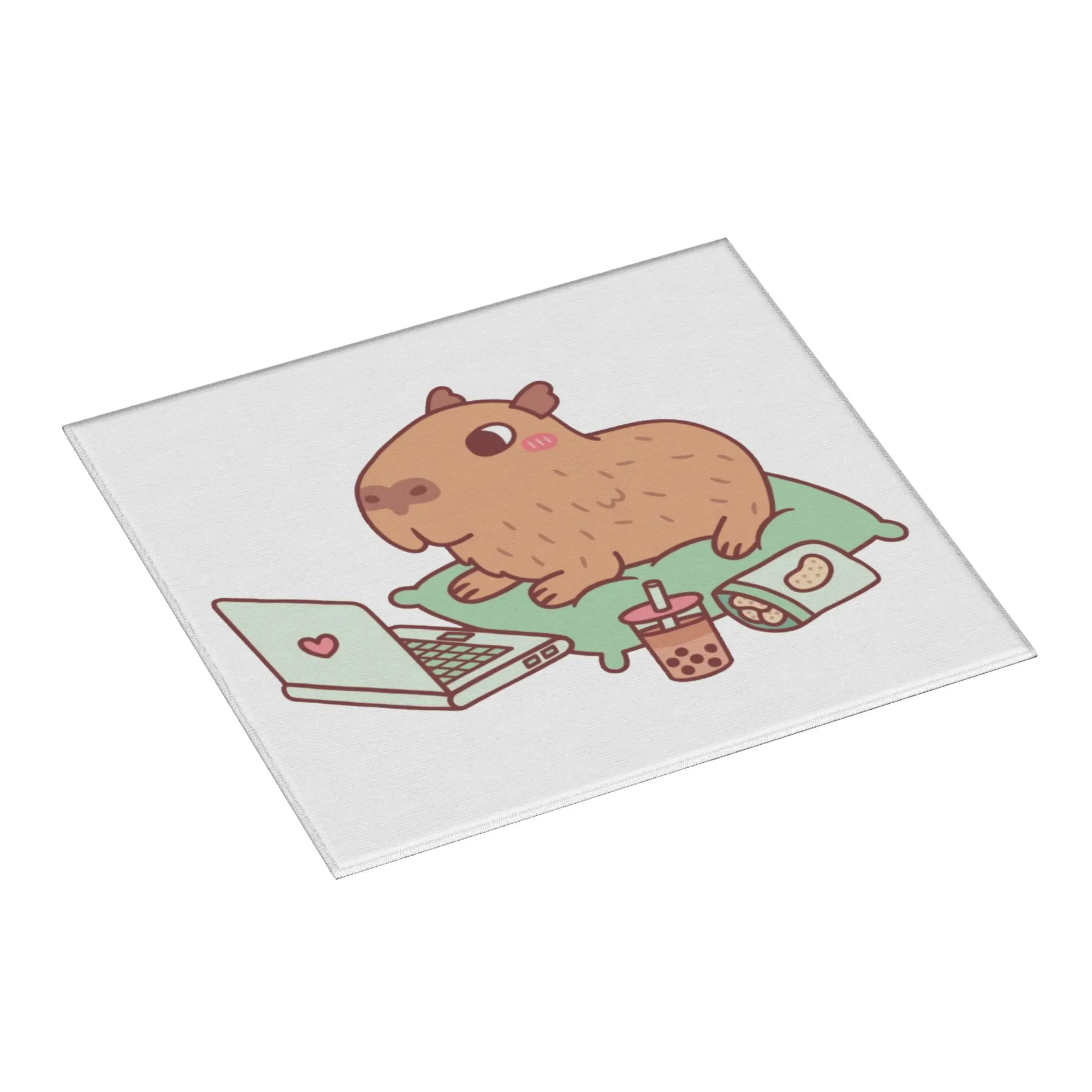 Drying Mat For Kitchen Chilling Capybara Barware Tableware Oil Proof Reusable  Washable Kitchen Sink Drying Pad
