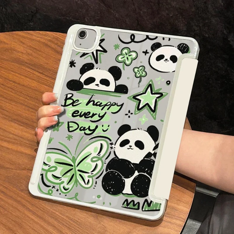 Tablet Case for IPad 5th Generation 9.7 Inch Ipad Mini 6 Panda Butterfly Cover Funda Pro 11 2nd 3rd 4th IPad Air 5 4 10.9 Cases