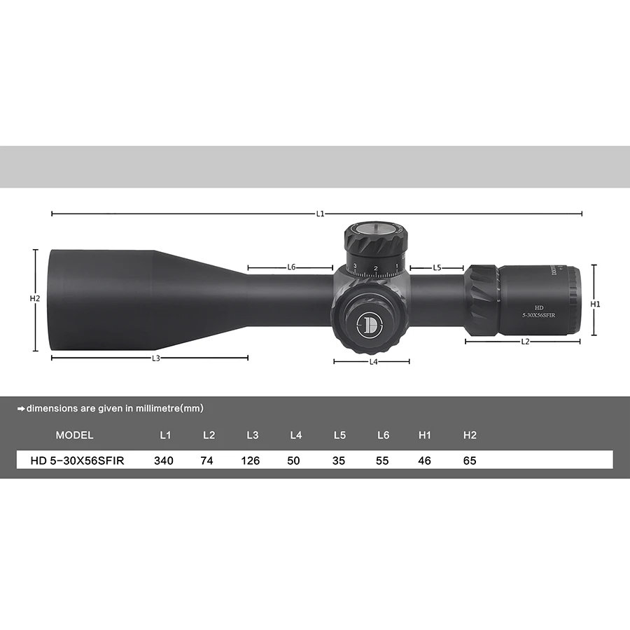 Discovery HD 5-30X56 SFIR FFP First focal plane Shooting Hunting Riflescope collimator scope fit 30 -06 308 AR15