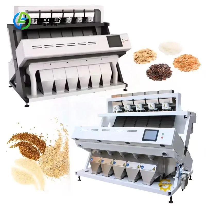 New Design Small CCD Rice Sorting Machine Mini Rice Color Sorter Machine Grain Plastic Coffee Beans Color Sorter