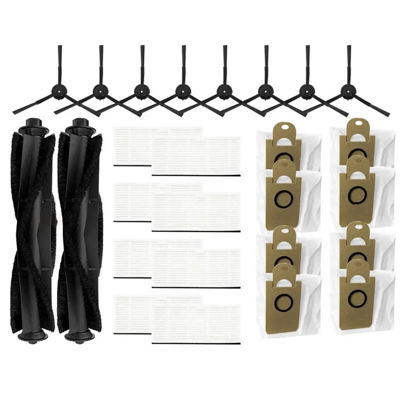 For Ihome Autovac Nova Self Empty Roller Main Side Brush Heap Filter Dust Bag Robot Vacuums Spare Parts Accessories-Y48A