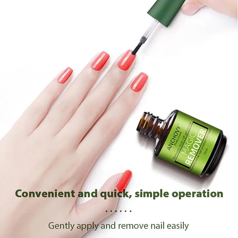 15ml Nail Polish Remover Gel Quick Easy Nail Polish Remover Peel Off Non-Irritating Gel Remover For Nail makeup