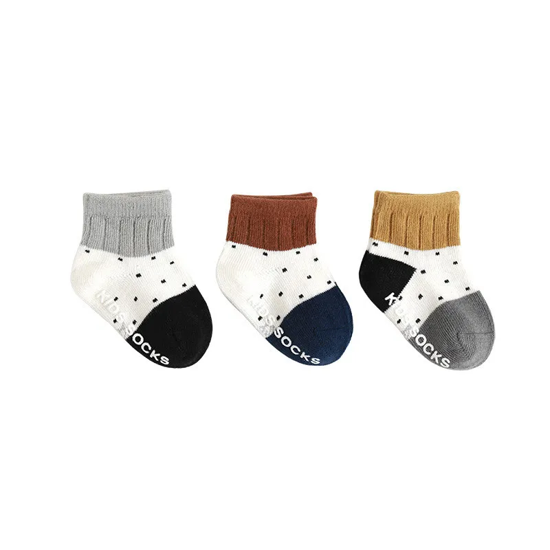 Lawadka 3Pairs/lot Cotton Newborn Baby Boy Girls Socks New Spring Autumn Casual Infant Toddler Floor Soft Socks for Boy Girl