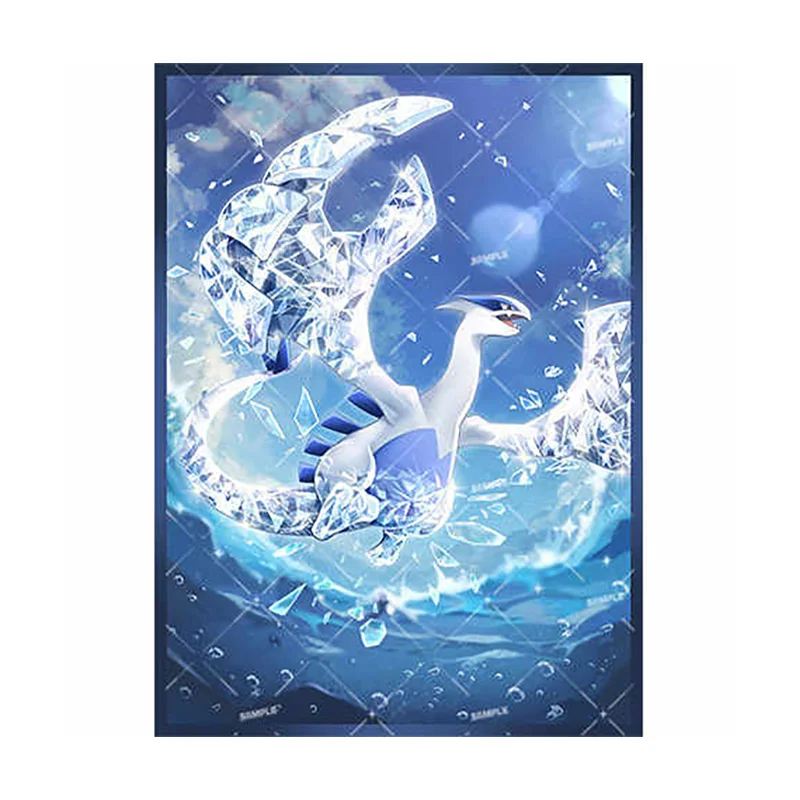 

60 шт./компл. Terastal Lugia Blue Sea флэш-карта с рукавом PTCG аниме игровая коллекционная карта защитный чехол подарочная игрушка 66*91 мм