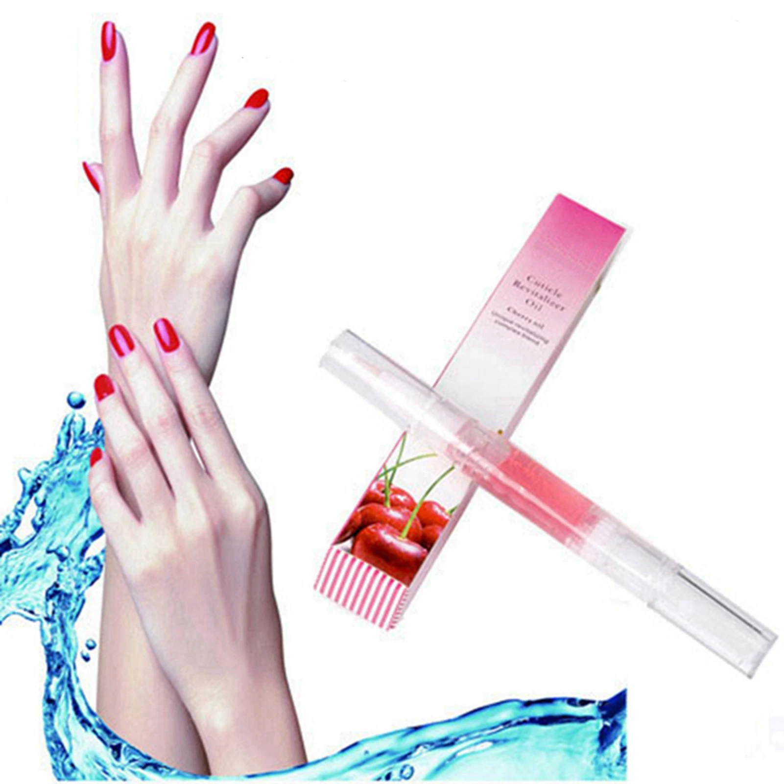 5mlネイル栄養オイルペン ネイルキューティクルリバイタライザー 抗バーブオイル 爪の成長を促進 マニキュア スキンプロテクター ハンドネイル用