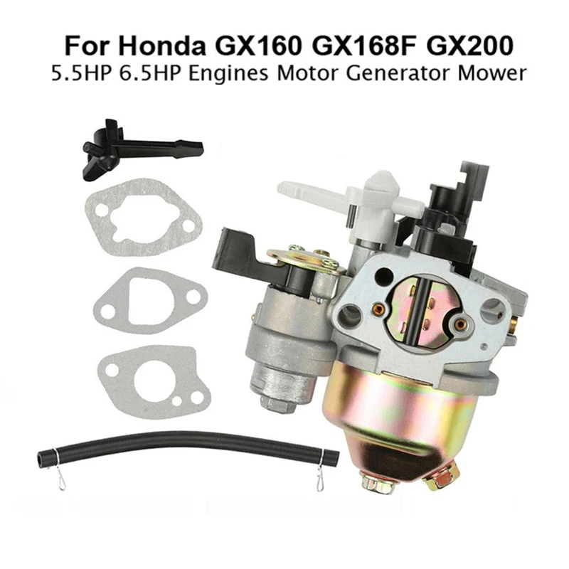 

Carburetor Carb For Honda GX160 GX168F GX200 5.5HP 6.5HP + Fuel Pipe Gasket Engine For Motorcycle Car Accessories