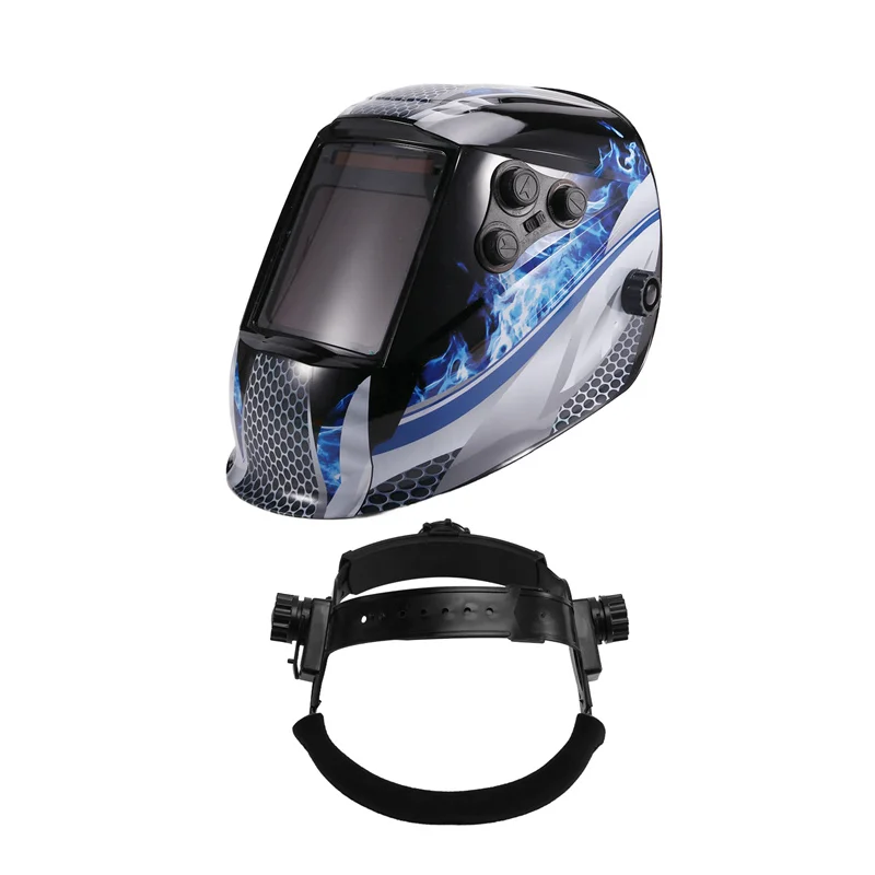 Welding Helmet Large View Welder Mask True-Color Lens For Arc Weld Grind Cut Welding Mask Power Auto Darkening