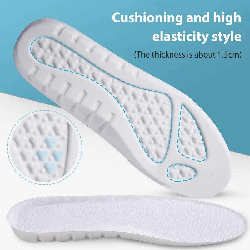 Memory Foam Insoles Man Women Sport Orthopedic Insoles  for Shoes Pads Sole Deodorant Breathable Cushion Running Pad for Feet