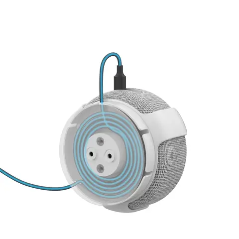 एलेक्सा स्पीकर वॉल माउंट होल्डर अमेज़न ई चो डॉट तीसरी पीढ़ी के स्मार्ट होम स्पीकर के लिए बिल्ट-इन केबल प्रबंधन 8 best sales एलेक्सा इको डॉट 3 - №7