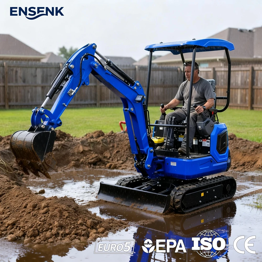 

Mini Excavator 0.8Ton 1.7Ton 3.0Ton Construction 1.2Ton Diesel Engine Kubota CE Europe Tools Diggers