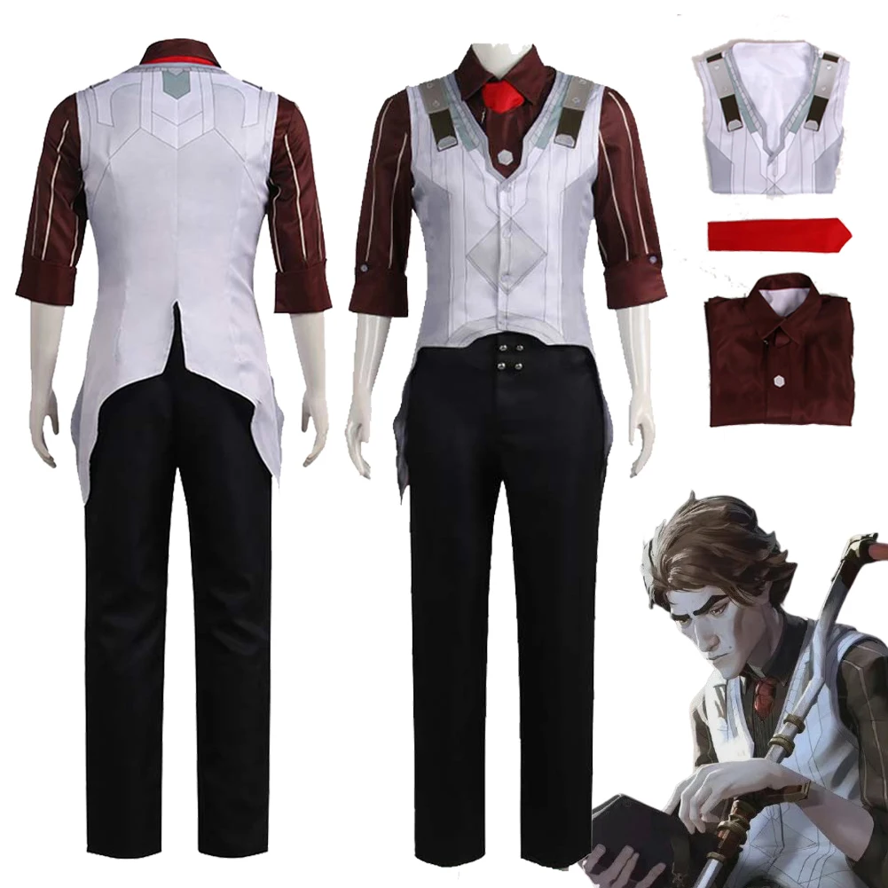 

Arcane Viktor Cosplay Fantasia Shirt Pants 2024 Game TV 2 Costume Disguise For Men Male Adult Halloween Carnival Party Suit