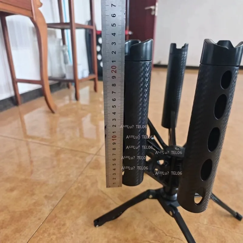 360 Rotating Fishing Rod Rack Gatling Style 7 Holder Swivel Stand Boat Kayak Organizer