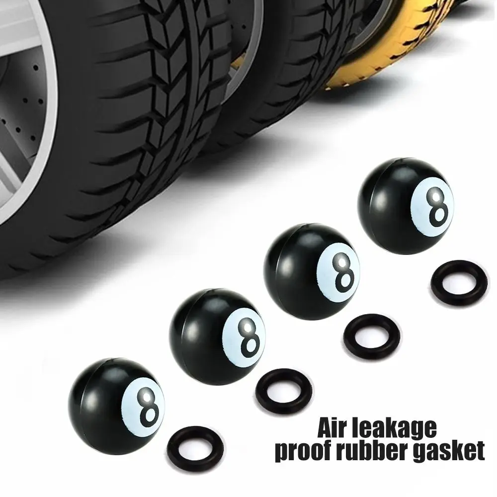 

Riding Decoration Electric Scooter Pool 8 Ball Valve Stem Cap Protective Cover Dust-proof Cover Tyre Accessories