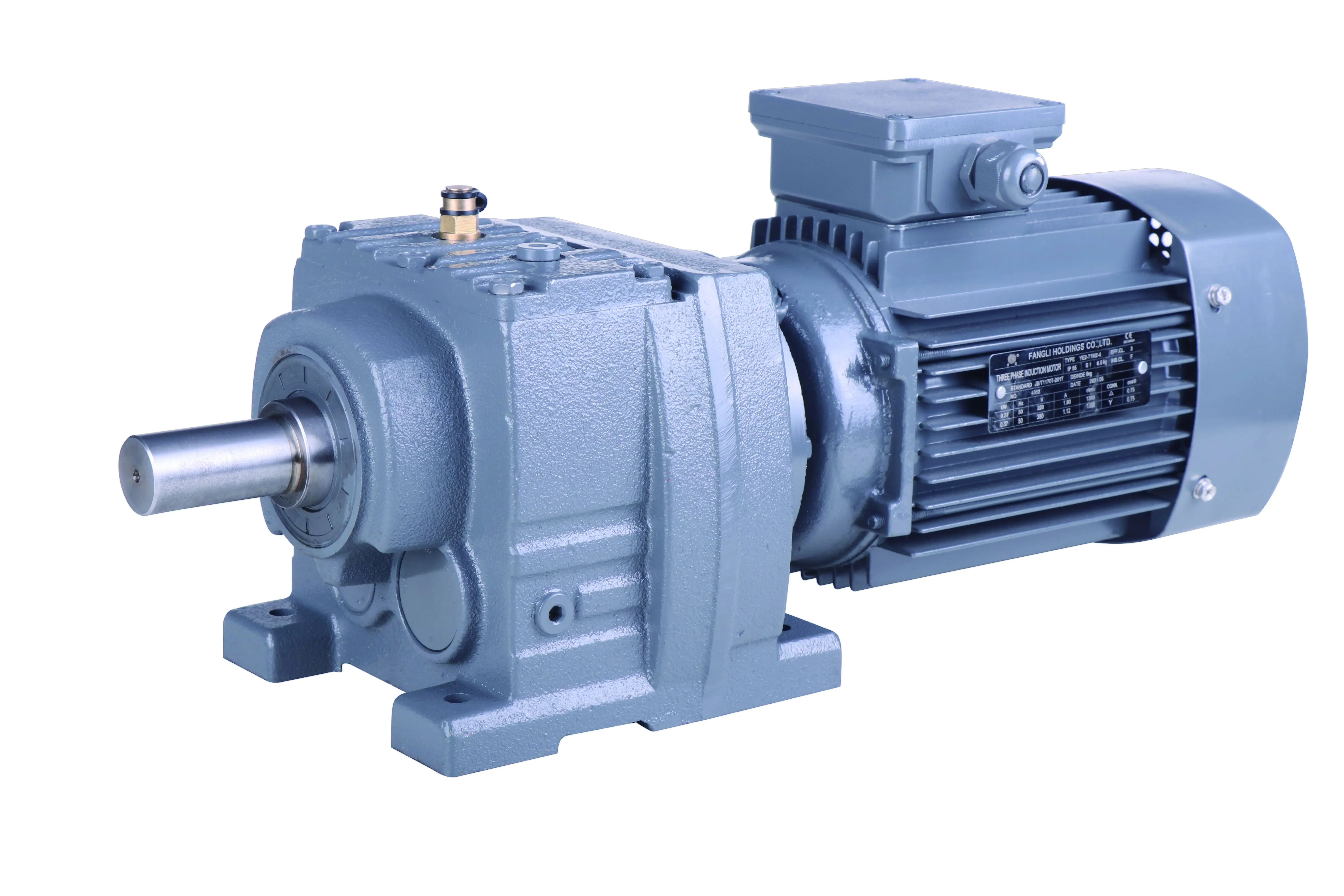 

R Series R37 R47 R57 R67 R77 R97 R107 R137 3 4 5 0.12KW~200KW Bevel Gear Reducer AC Motor High Torque Helical Gearbox