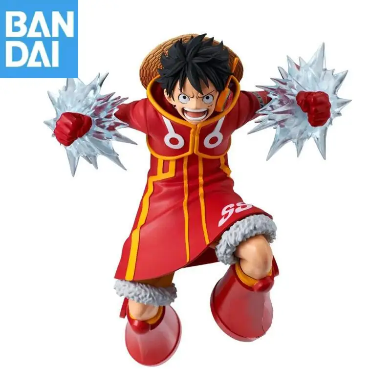 Genuíno bandai namco banpresto bandai one piece batalha record coleção macaco d. Luffy anime figura de ação modelo brinquedos presentes