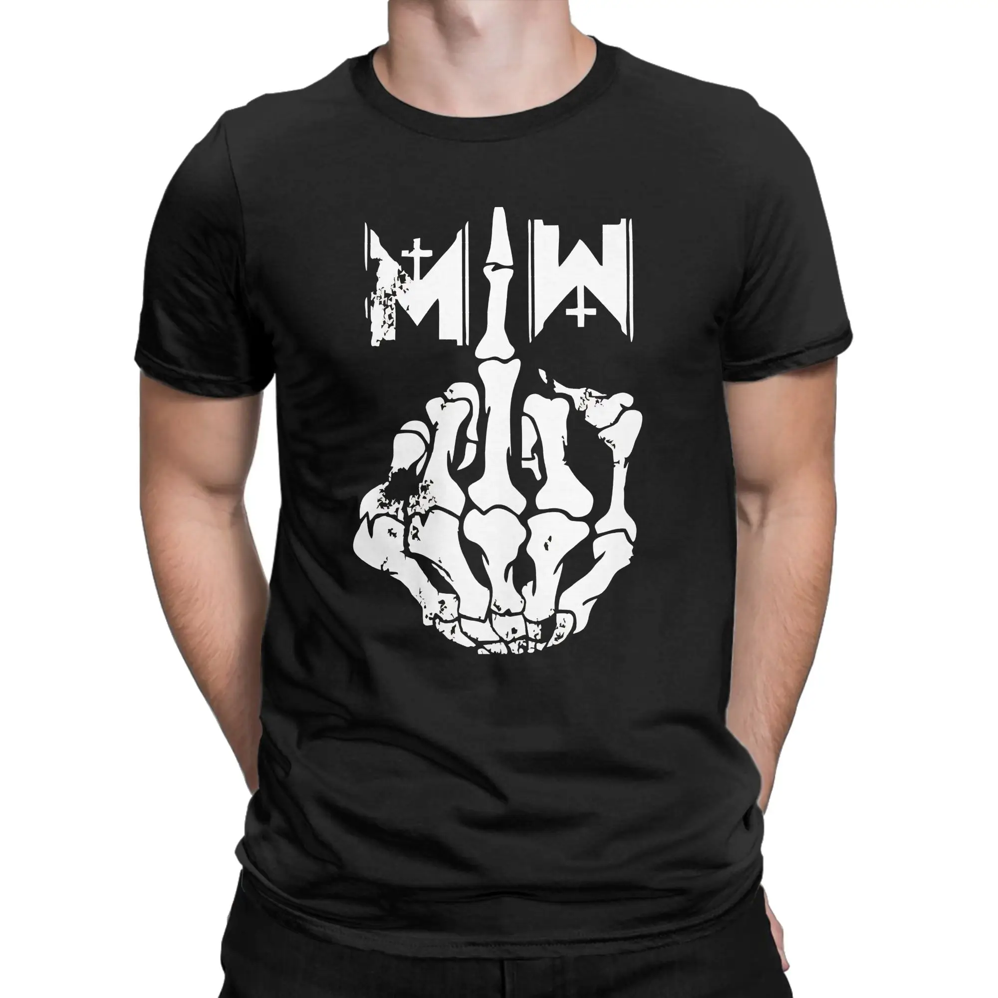 Gothic Horror Art Print Funny 100% Cotton T-Shirt Motionless in Whitee Tees Tops For Men