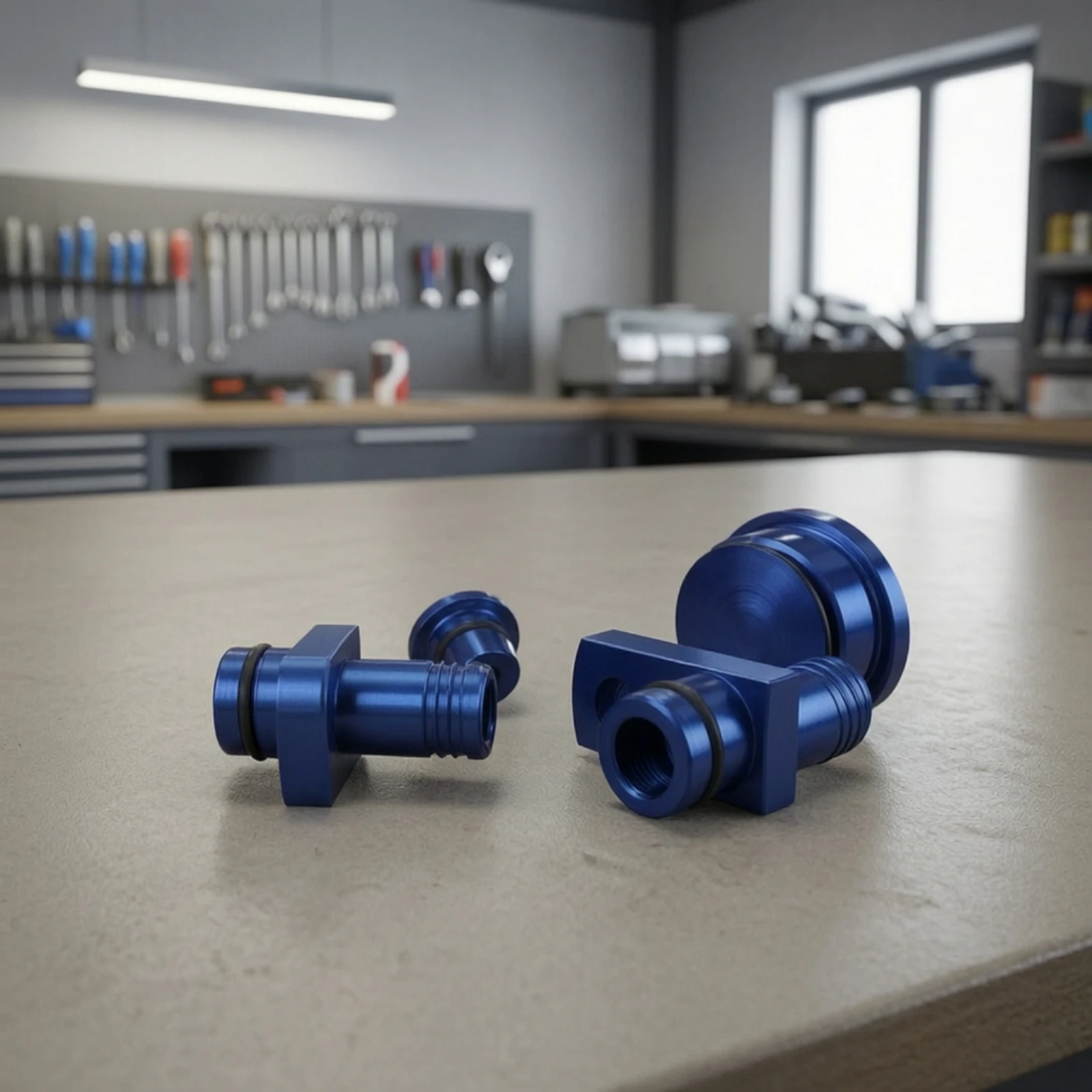 PCV Reroute Kit with Plug Precision-Machined PCV Reroute Fitting Block off Plug Easy Installation Automotive Part for Mechanics