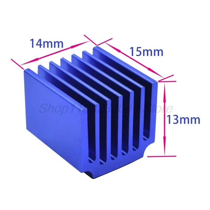 4PCS 3D Printer Parts Stepper Motor Driver Heat sinks Cooling Block Heatsink for TMC2100 LV8729 DRV8825 Drive Modules