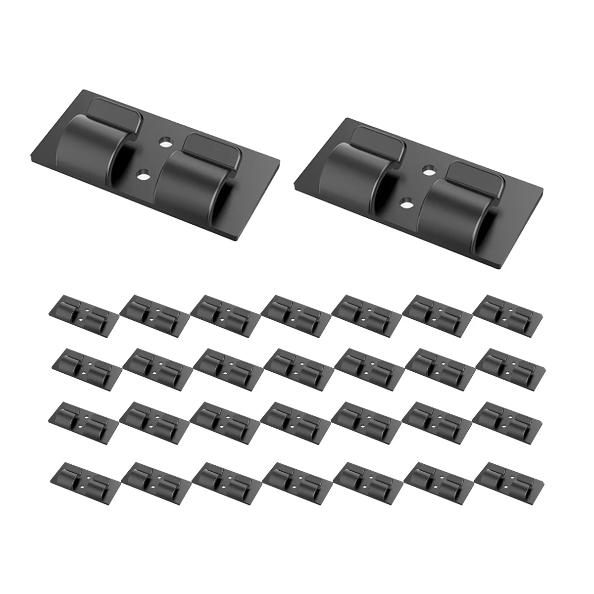 Hooks for Outdoor String Lights Clips, 30Pcs Black Light Clips Heavy Duty Light Hooks for Indoor Outdoor String Lights