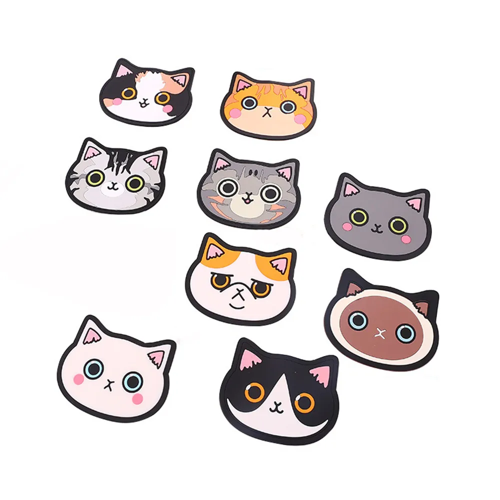 Cartoon Cat Kitchen Tableware Mats Silicone Waterproof Table Placemat Heat Insulation Non-Slip Bowl Pads Coffee Coasters