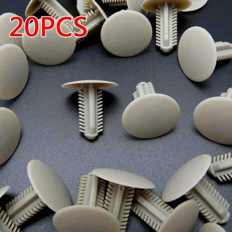 

20Pcs Car Roof Headliner Clips Trim Panel Retainer Nylon Fastener For Toyota 63399-26050 Light Grey Interior Rivet