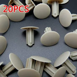 20 piezas Clips para revestimiento de techo de coche, retenedor de Panel embellecedor, sujetador de nailon para Toyota 63399-26050, remache Interior gris claro