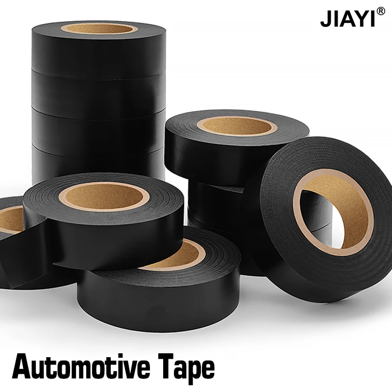 Black Flame Retardant PVC Waterproof Insulation Tape 25/30M 19mm/25mm Waterproof Self-Adhesive Electrician Wire Repair Tape