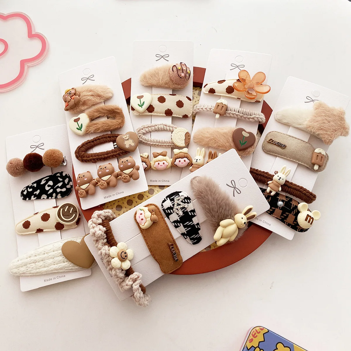 Kawaii Cartoon Princess Hairpins Set Children Girls Kids Baby Cute Hair Clips Barrettes Accessories Hairclip Headwear Headdress