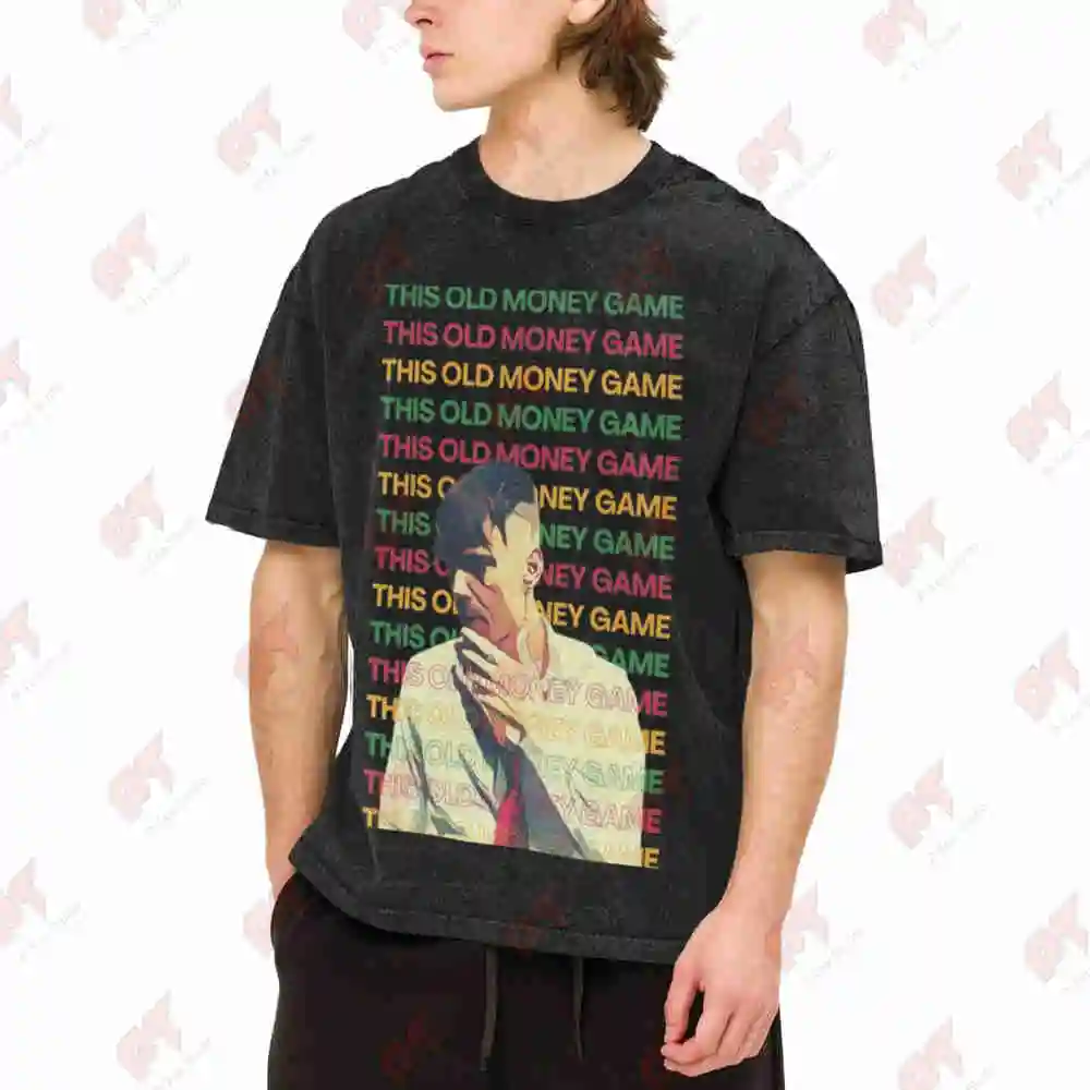 Ren Gill Old Money Game Vintage Washed Tee Pure Cotton T-Shirt