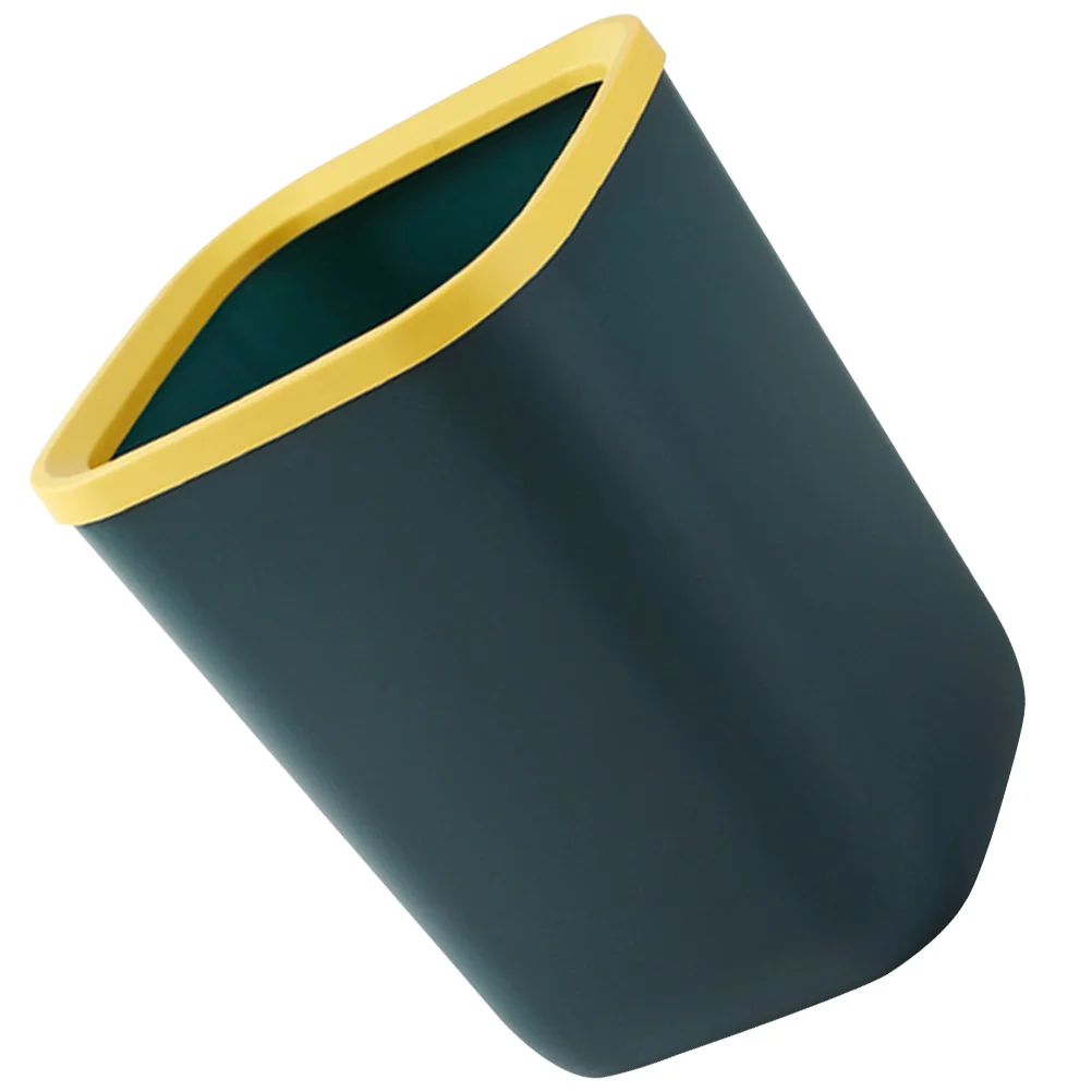 Square Trash Can 10L Plastic Waste Bin for Home Office Bedroom Living Bathroom Reusable Easy for Home