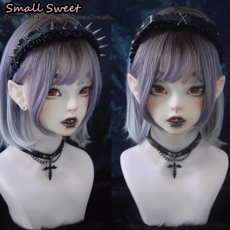 

Goth Lolita Punk Handmade Leather Buckle Pleated Headband Rivet Hair Hoops Subculture Y2K Spicy Girl Hair Accessories Headwear