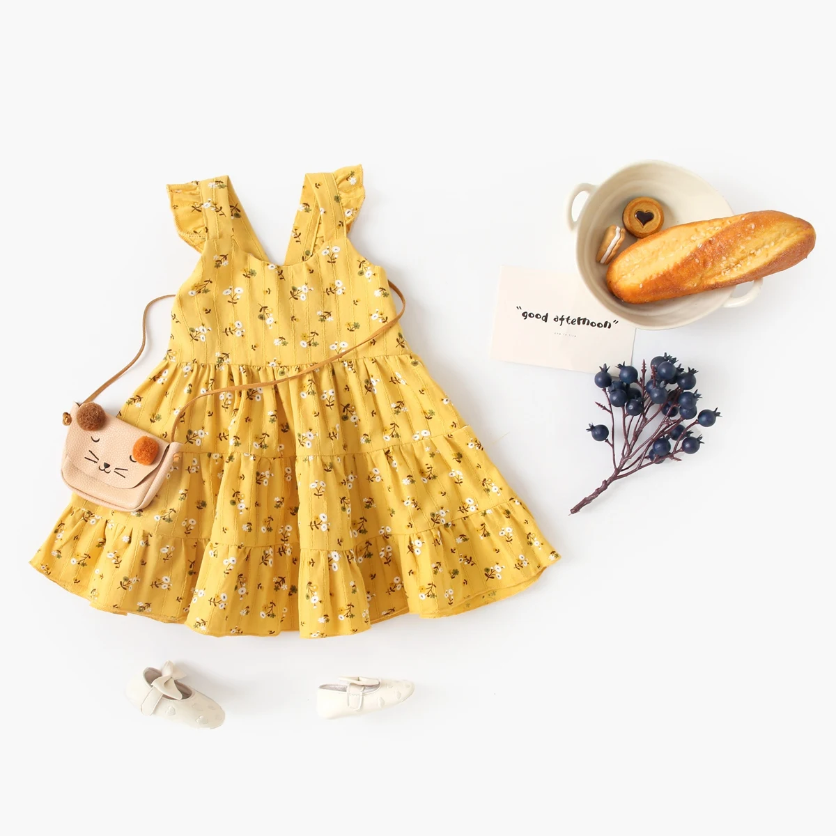 Sanlutoz Cute Flower Children Girls Dress Summer Sleeveless Baby Dress Casual
