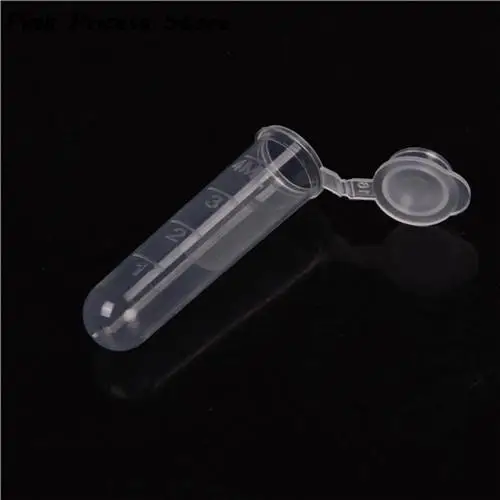 30Pcs 5ml Plastic test tubes with clear scale centrifuge tube with lip with Graduation EP tube