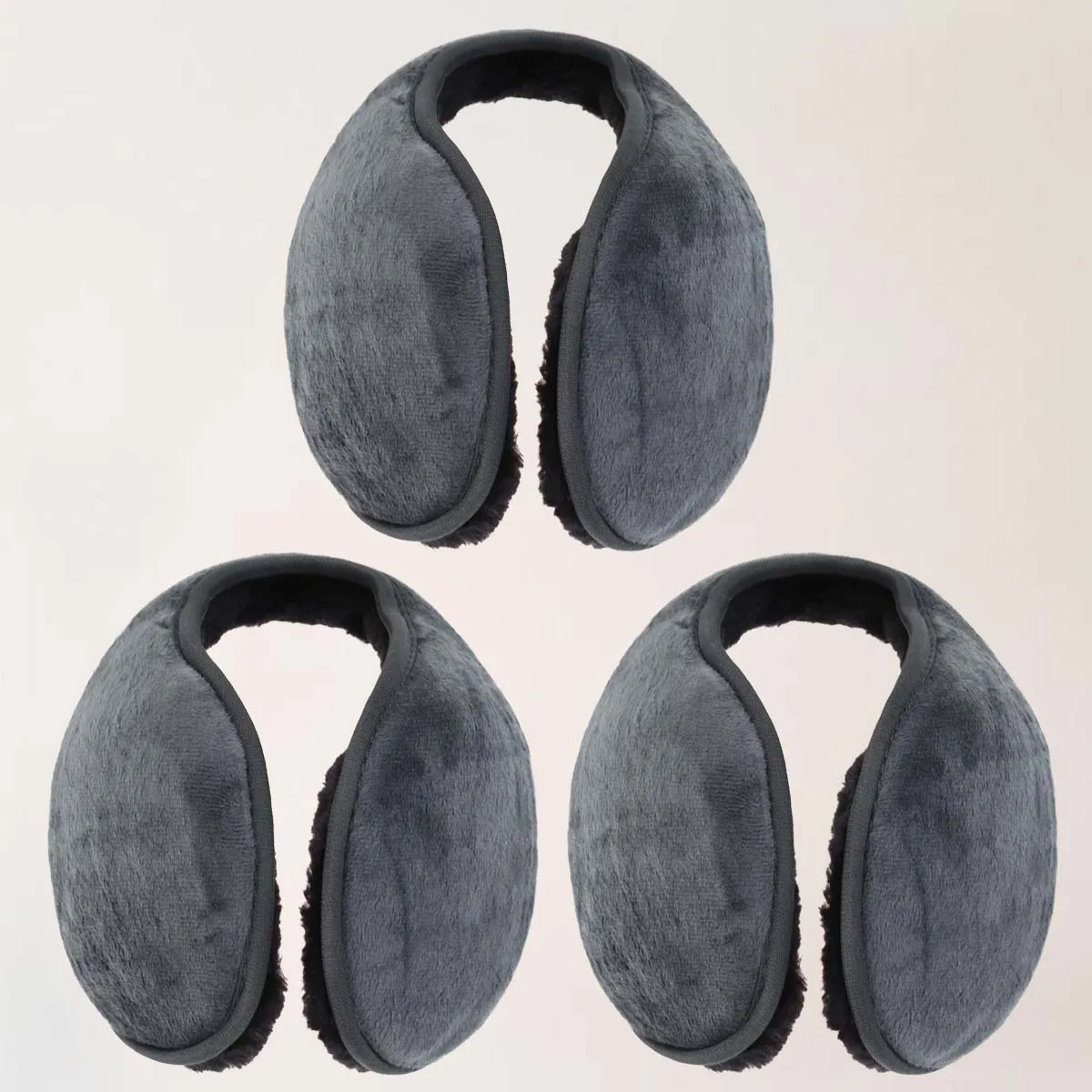 

3pcs Ultra-Soft Winter Earmuffs Warm Breathable Covers Portable Lightweight Ear Muffs For Outdoor Skiing Travel Men Women Warm