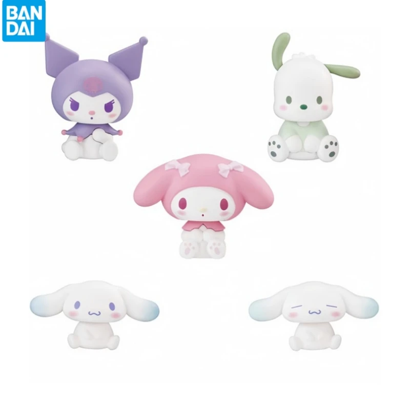 

Новый Bandai Gashapon Sanrio персонажи Kuromi Melody Cinnamoroll встряхивающая голова стильные игрушки для детей подарок коллекционные украшения