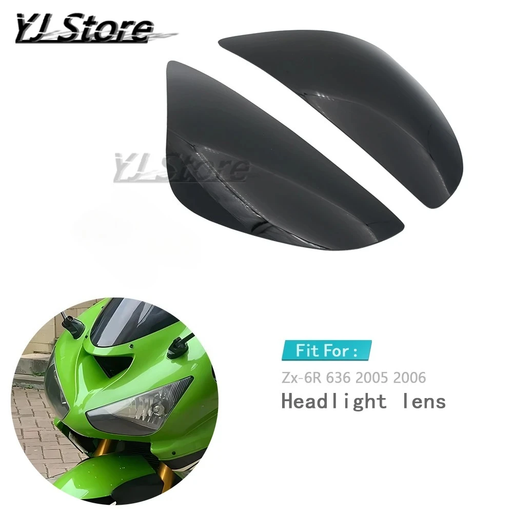 

Fit For Kawasaki Zx-6R Zx 6R 636 2005 2006 Motorcycle Headlight Protector Lens Cover Shield Case