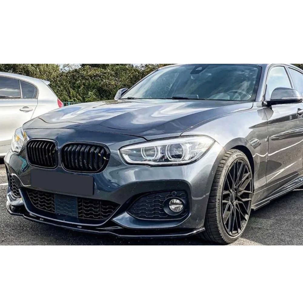 For BMW 1 Series F20 F21 M-Pack 2015-2019  M118i M120i M135i M140i Car Front Bumper Splitter Lip Style Spoiler Body Kit Refit ﻿