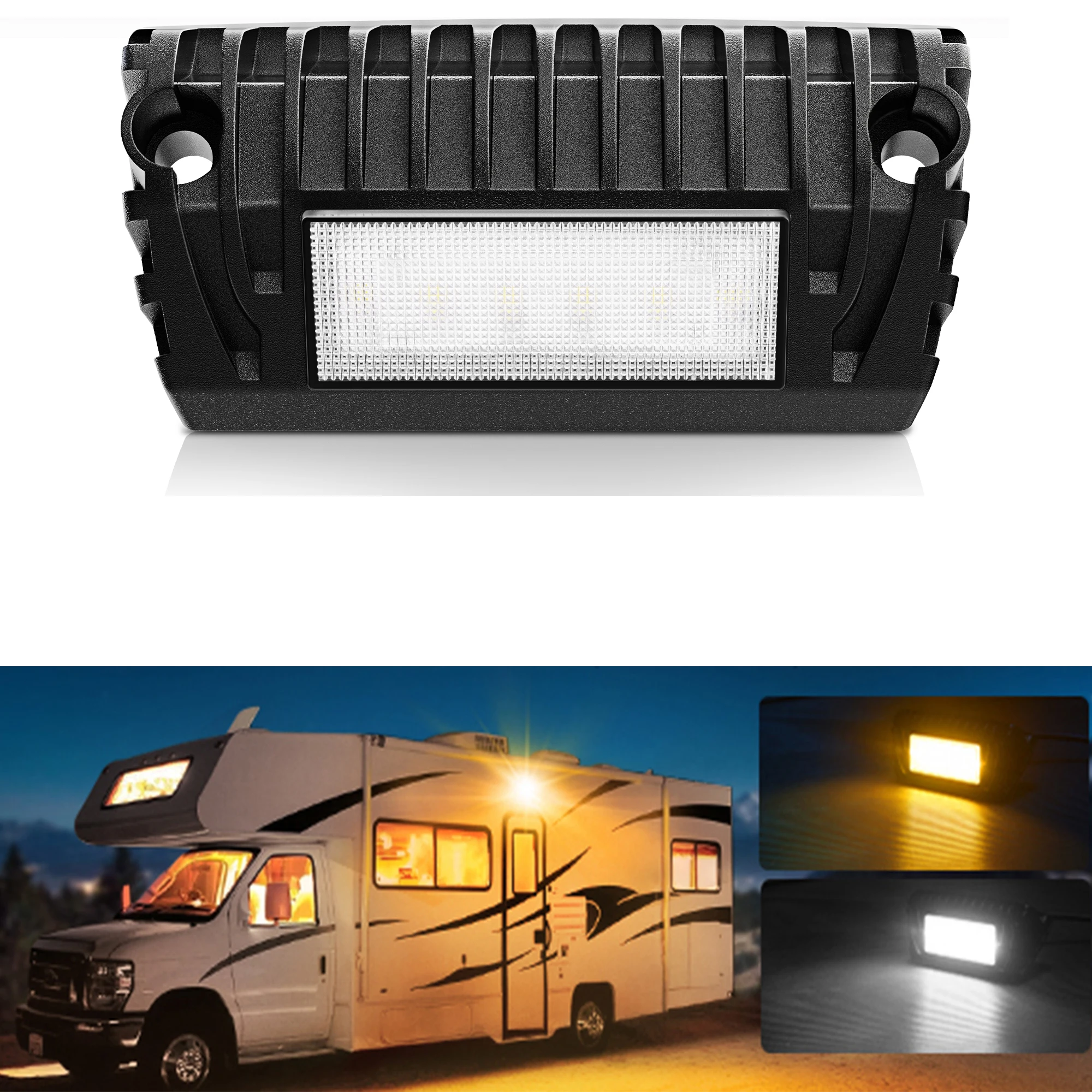 

Mictuning RV LED Awning Porch Light Waterproof Motorhome Caravan Interior Wall Lamps Light for RV Camper Trailer Exterior Lamp