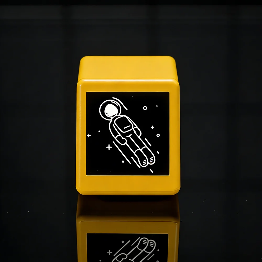 Reloj meteorológico inteligente con animación de pantalla completa, pronóstico del tiempo a nivel de días, reloj de volteo, álbum electrónico, adorno de escritorio.