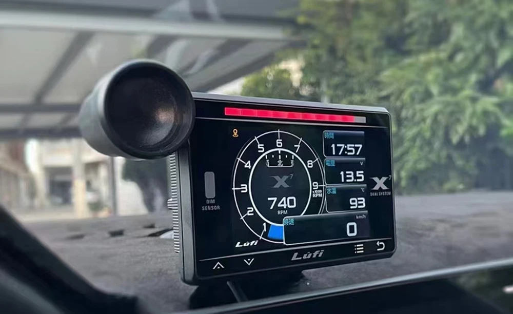 Neues Head-up-Display der vierten Generation LUFI X7 OBD-Instrument Wassertemperatur Abgastemperatur Turbogeschwindigkeit LCD-Messgerät – Detail 13