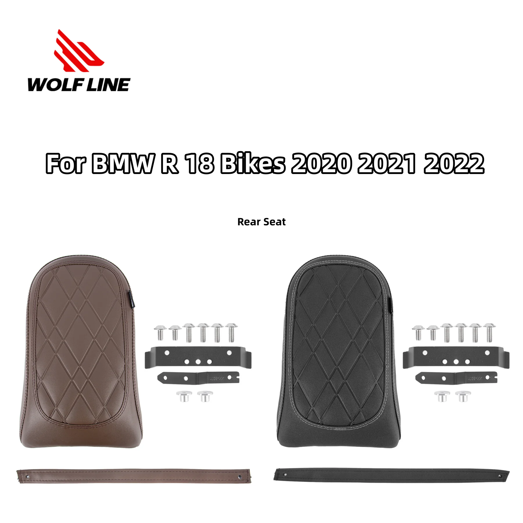 

Motorcycles Rear comfort Seat Back Passenger Seat Cushion Pillion Pad Fit For BMW R 18 Bikes 2020 2021 2022 Rear Seat Cushion