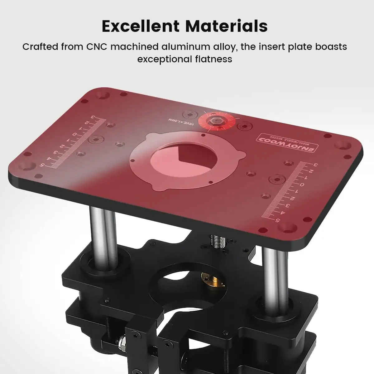 Imagem -04 - Pro Router Lift para Wood Router Mesa Configurar com Router Plate Precisão Carpintaria 65 mm 69 mm Enjoywood-gd7