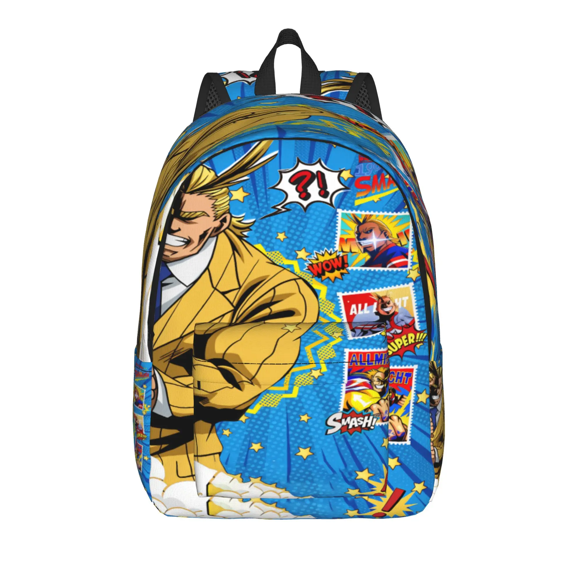Toshinori Yagi All Might MHA   Backpack  Streetwear Backpacks Youth Travel Breathable High School Bags Designer Rucksack