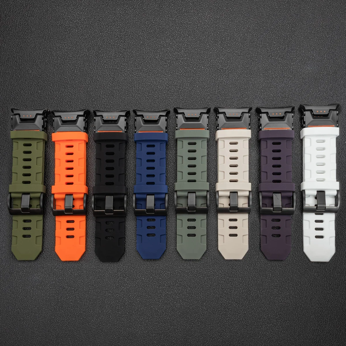 حزام سيليكون مطاطي لساعة سامسونج جالاكسي الترا 47 ملم سوار رياضي فاخر للرجال جالاكسي الترا 2025 بدون فجوات سوار نهاية منحني #4