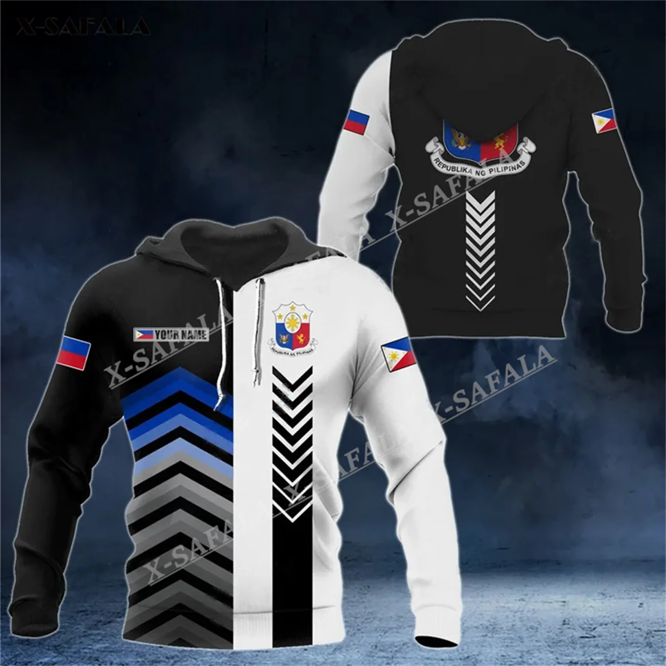 

Custom Name PHILIPPINES COAT OF ARMS Flag Sport 3D Print Zipper Hoodie Men Pullover Sweatshirt Hooded Jersey Tracksuits Outwear